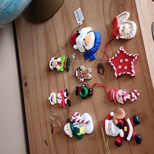 10 Vintage ornaments